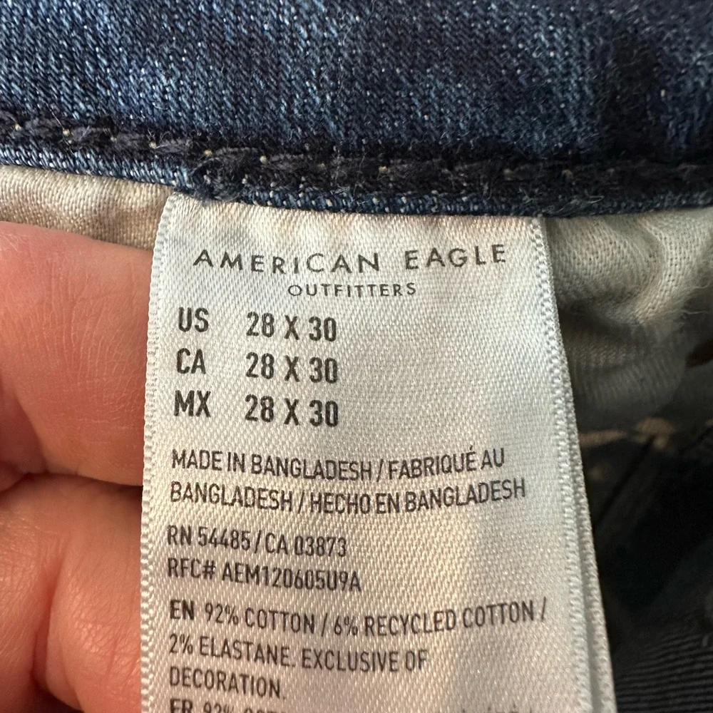 American Eagle Outfitters Bootcut Men's Dark Blue Denim‎ Size 28x30 Nice